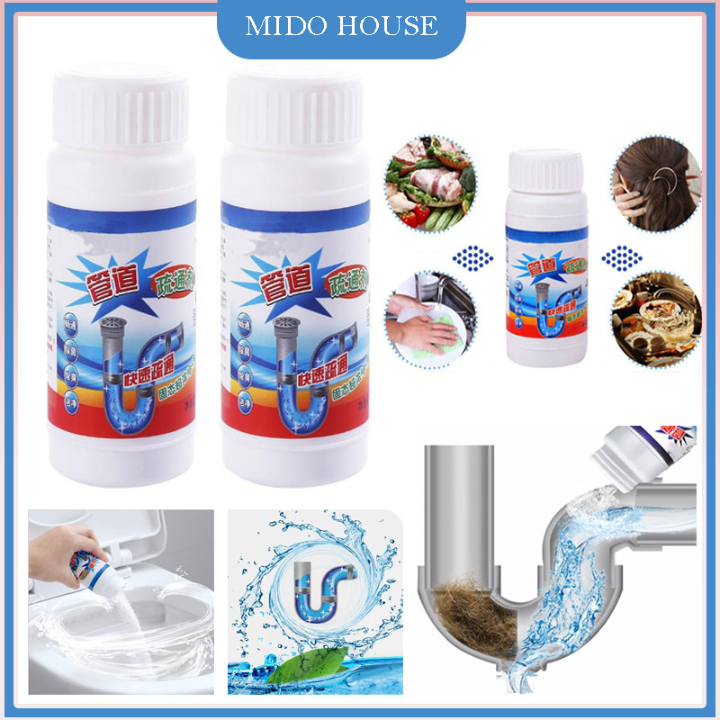 5PCS Obat Anti Sumbat WC Kloset Dan Pembersih Saluran Pipa Tersumbat/Serbuk Bubuk Obat Anti Mampet/W