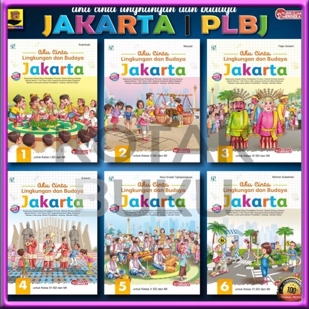 [ TS ] Buku PLBJ Kelas 1 2 3 4 5 6 / AKU CINTA LINGKUNGAN DAN BUDAYA  / PLBJ SD / Kurikulum Merdeka 