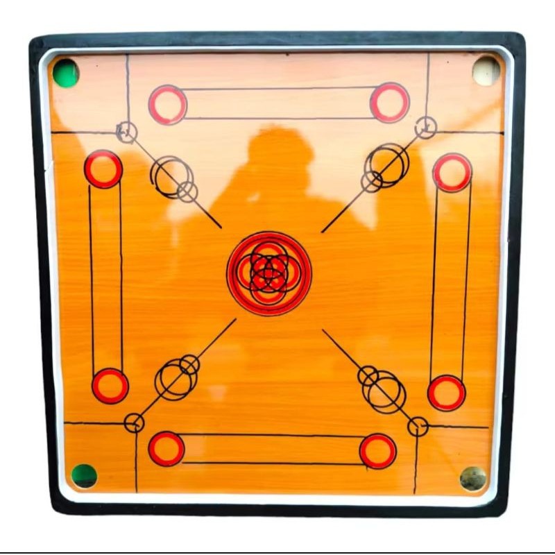 TOFA.ID Meja Karambol Besar 100 cm x 100 cm Komplit Biji Dan Kristal Nya