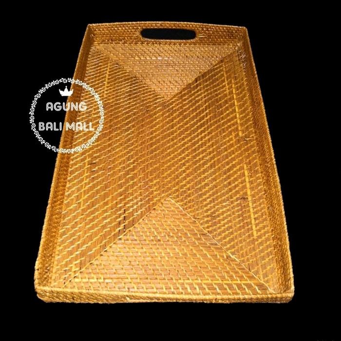 Nampan rotan persegi panjang | Baki rotan | nampan anyaman