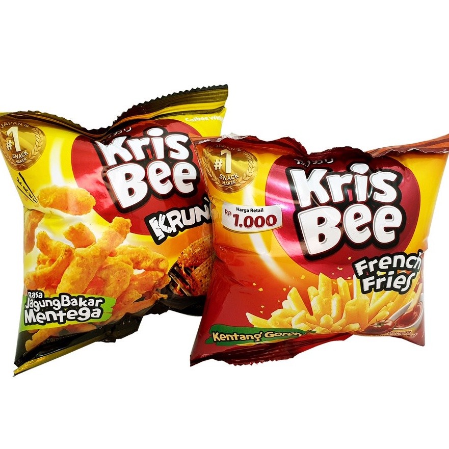 

KRISBEE FRENCH FRIES 9gr KRUNCHY 10gr JAGUNG BAKAR MENTEGA PILLOW EX 11 gr ECERAN RENCENG MAKANAN RINGAN CEMILAN ANAK GROSIR MURAH KENTANG GORENG KRIS BEE 15 gr