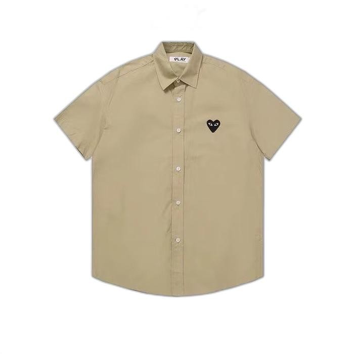 KEMEJA CDG PLAY (READY STOCK) - Cokelat, M