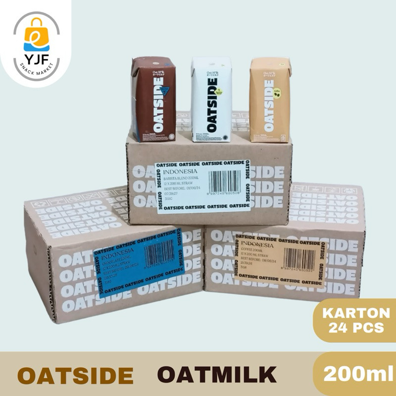 

Oatside Oatmilk Susu Oat DUS 200ml X 24PCS / Barista Blend / Choco Malt / Coffee Oat Milk / Susu Oat Coklat