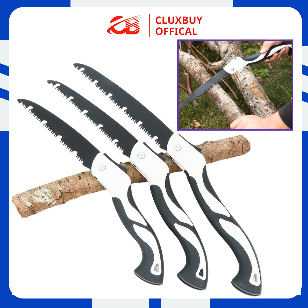 BISA COD BAYAR DITEMPAT Gergaji kayu, Gergaji lipat kompak, tipe anti karat 30cm, Mata gergaji lipat