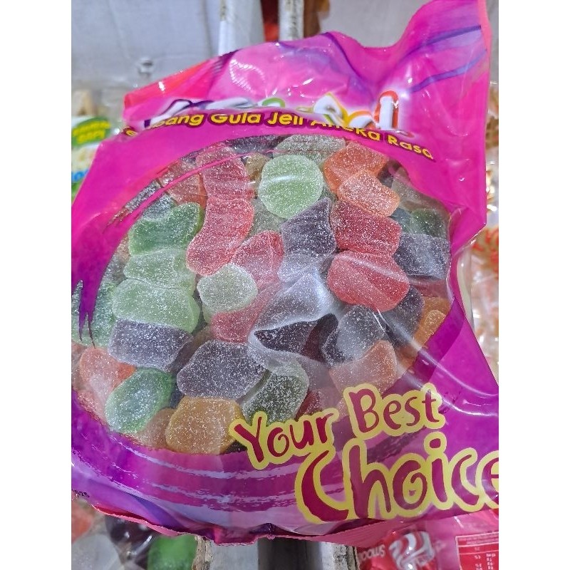 

Permen jelly warna kenyal 1000gr