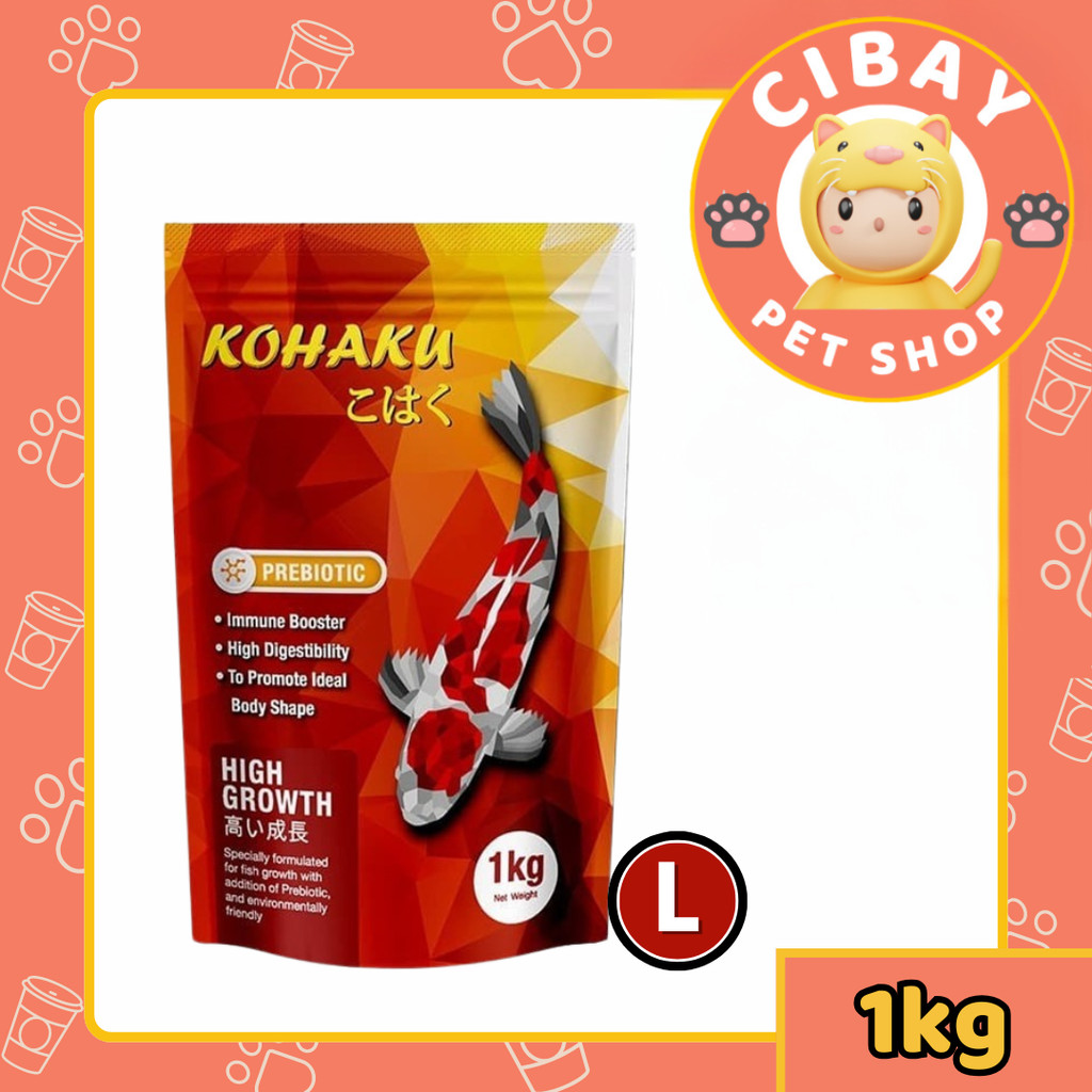 kohaku high growth / pakan ikan / pakan koi / kohaku medium / kohaku large / kohaku m / kohaku l