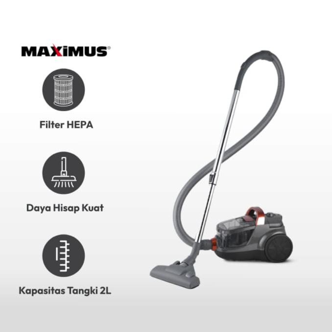 Vacuum Cleaner Cyclone 2 Liter MAXIMUS Penghisap Debu HEPA Filter