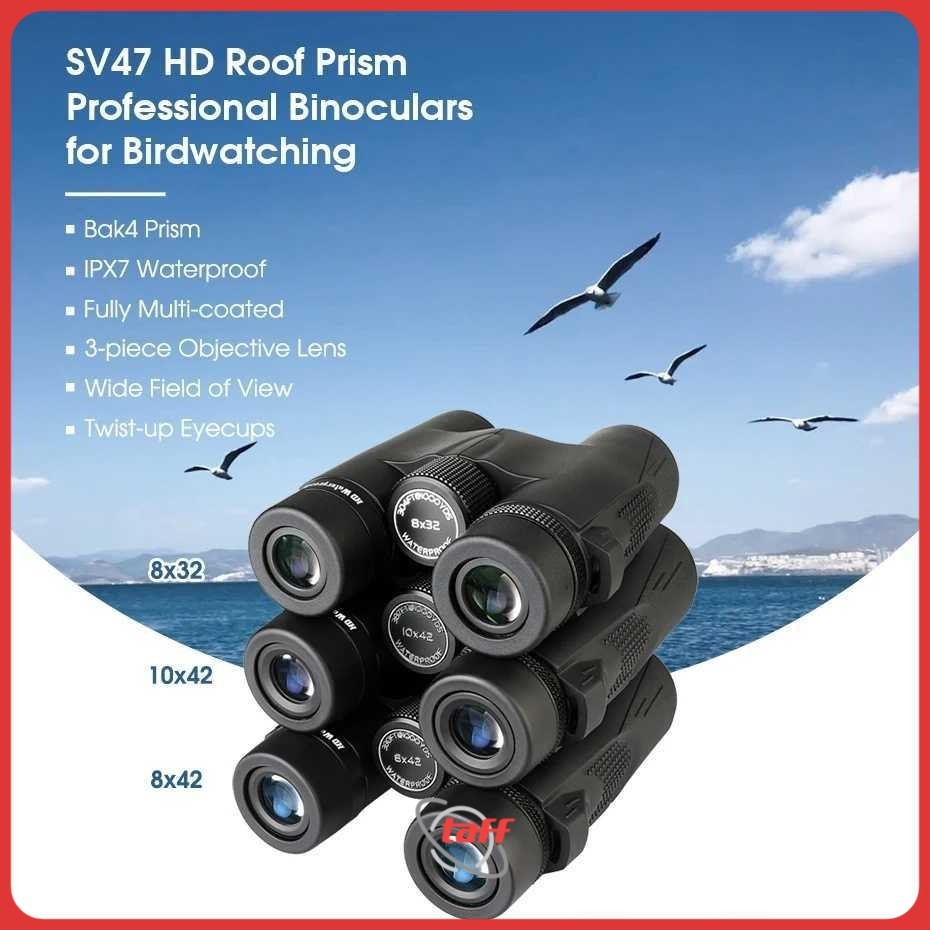 SVBONY Teropong Binocular HD BAK4 FMC Lens Birding Stargazing IPX7 - SV47