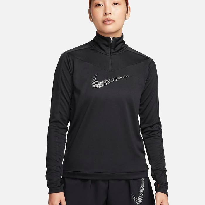 BIG SALE NIKE DRI-FIT SWOOSH WOMEN’S 1/4-ZIP RUNNING TOP FB4688-010 - M