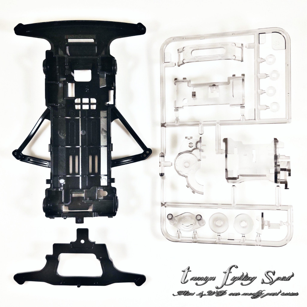 Rep Tamiya Chassis SFM/Super FM + Gear Box Transparent - CS102
