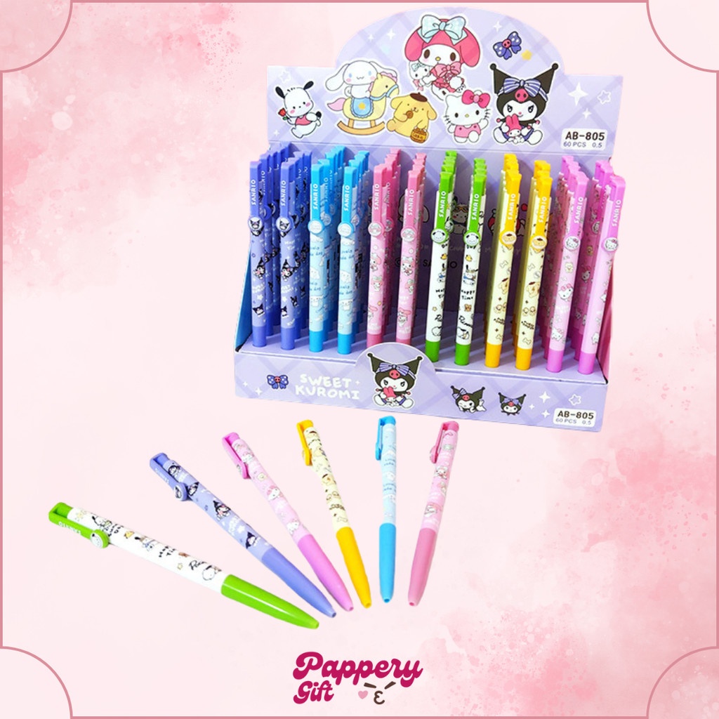 

ink gel ball pen / gel pen / pena cetek pulpen gel mekanik karakter / pulpen mekanik - SE0464