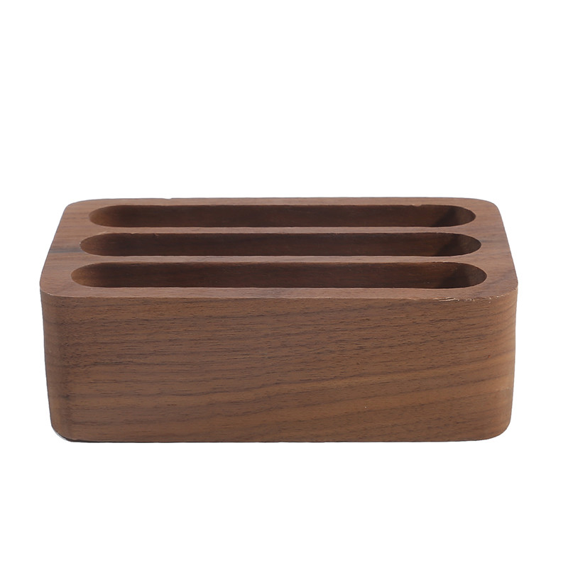 

Solid Wood Desktop Business Card Display Stand Memo Holder Storage Box Beech Wood Card Organizer For Office