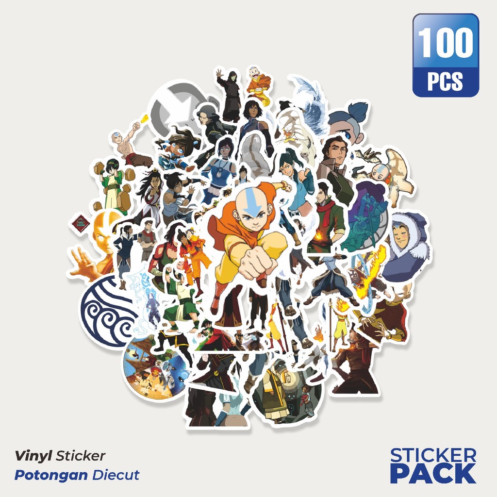

Stiker Vinyl Sticker Kartun Avatar The Legend of Korra Stiker Waterproof Aesthetic- Untuk Laptop, Motor, dan Helm - Paper Stationery Pack