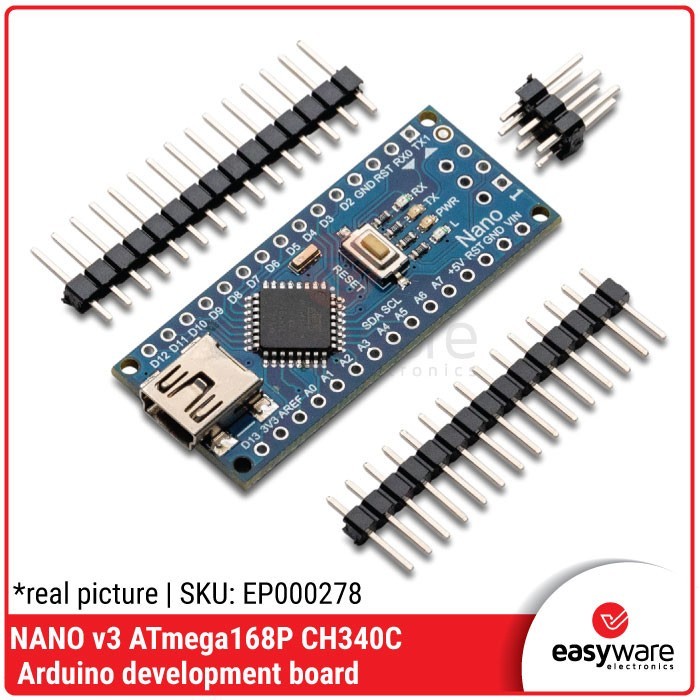 

PART & TOOL NANO V3 ATmega168P CH340 Arduino Nano Compatible Nano ATmega168 CCN27