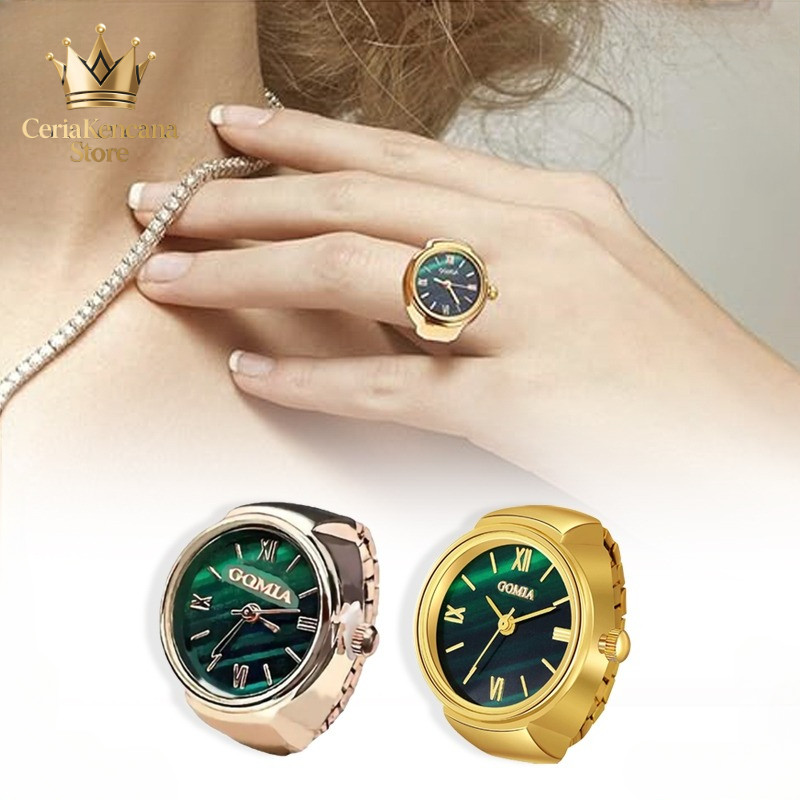 Jam Cincin Wanita Jam Cincin Jam Tangan Cincin Pria Jari Cincin Model Jam Tangan