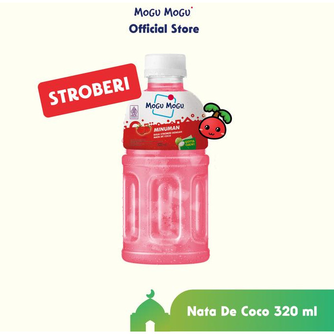 

Mogu Mogu Nata De Coco Strawberry Halal 320 ml