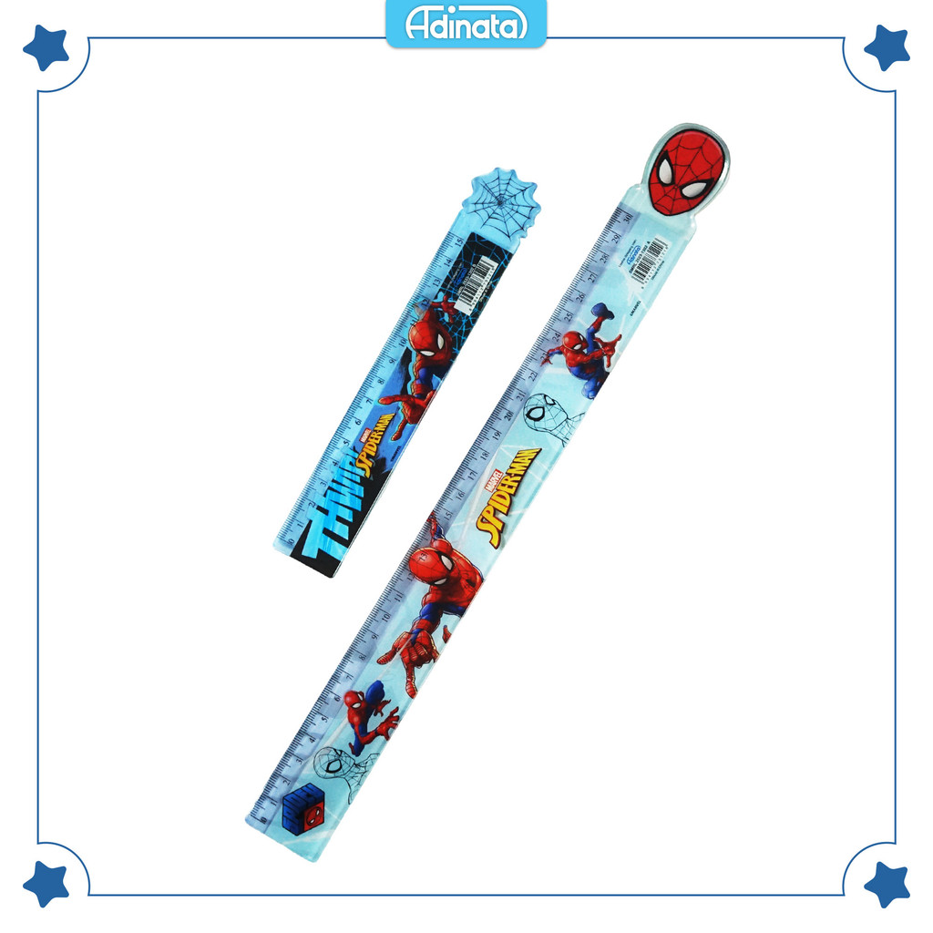 

Spiderman Ruler set 2 pcs 2523-1302 / Penggaris 15 cm 30 cm / Adinata