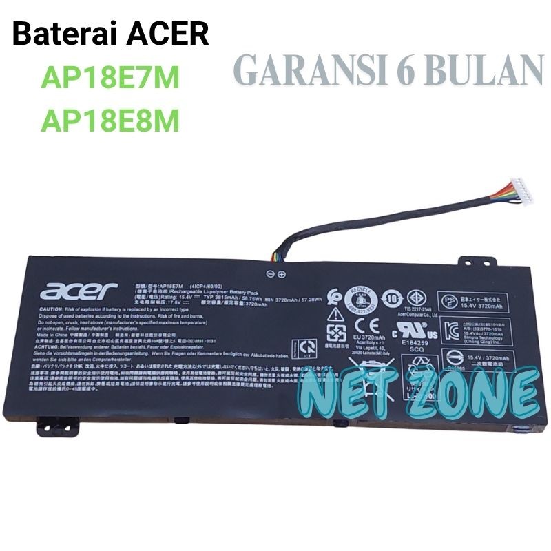 Baterai Laptop Acer Nitro 5 AN515-55 AN515-58 AN515-57 AN517-53 AN515-51 -NZONE