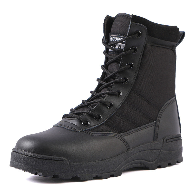 High-Performance Tactical Boots for Men Black Waterproof Outdoor Hiking Boots Anti-Slip Boots
