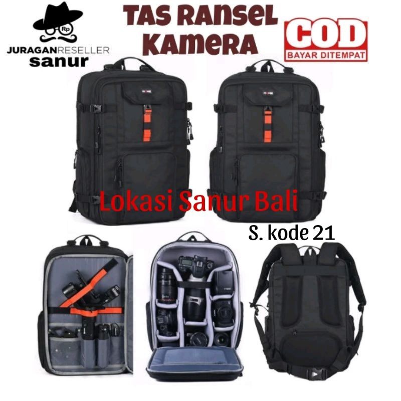 Tas Ransel kamera for DSLR Mirrorless Gimbal mome dominate pro busa tebal bahan corduraCO