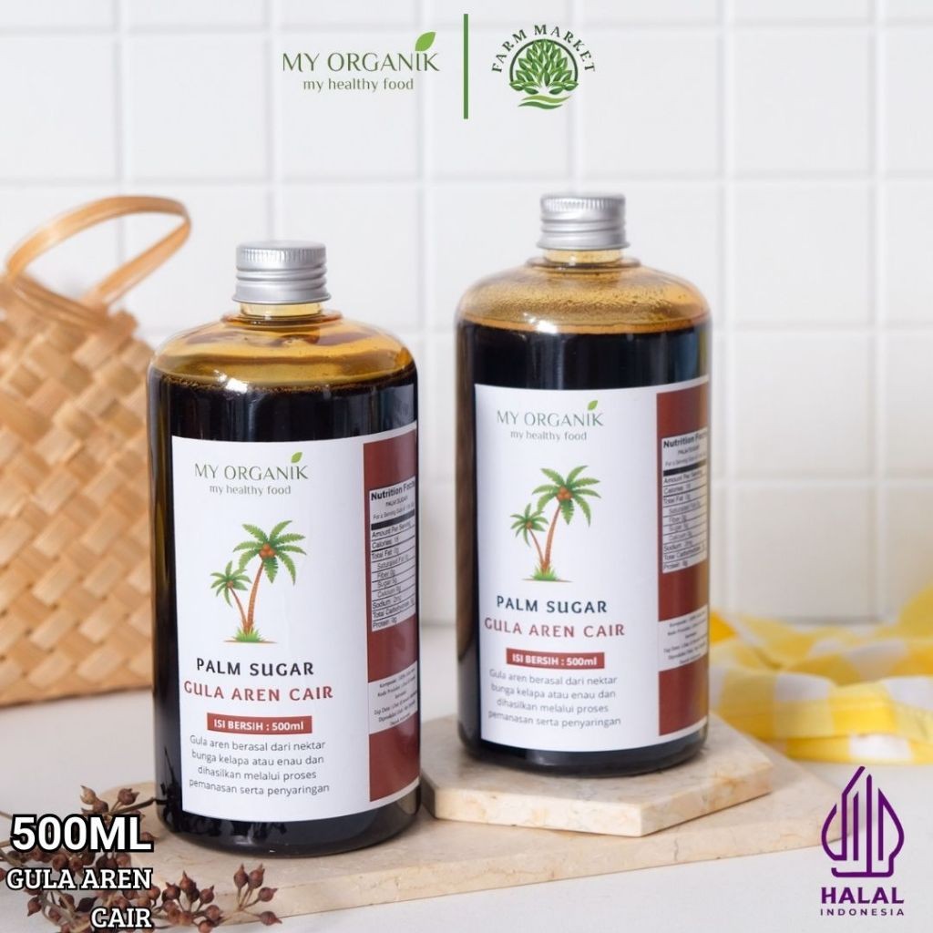 

My Organik Paket 2 in 1 Gula Aren Cair Legit Liquid Palm Sugar Gula Aren Cair Organik