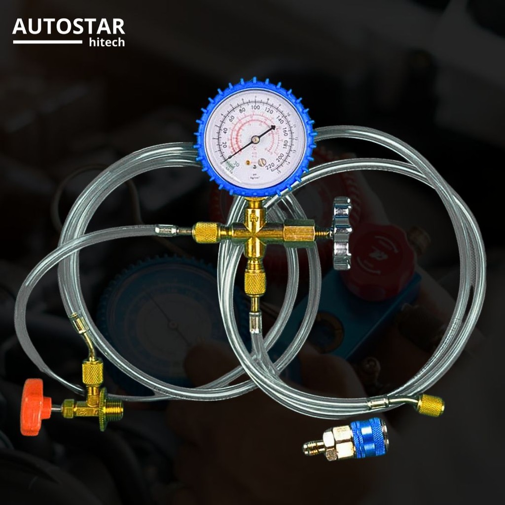 SELANG MANIFOLD GAUGE TRANSPARAN freon ac R22 R134a R410a R502 MOBIL RUMAH