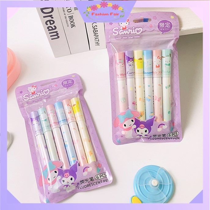 

Fashion Fair - S6347 Set Highlighter Warna Warni / 6 PCS Stabilo Motif Karakter / Highlighter Pen Warna Pastel / Stabilo Pastel Karakter