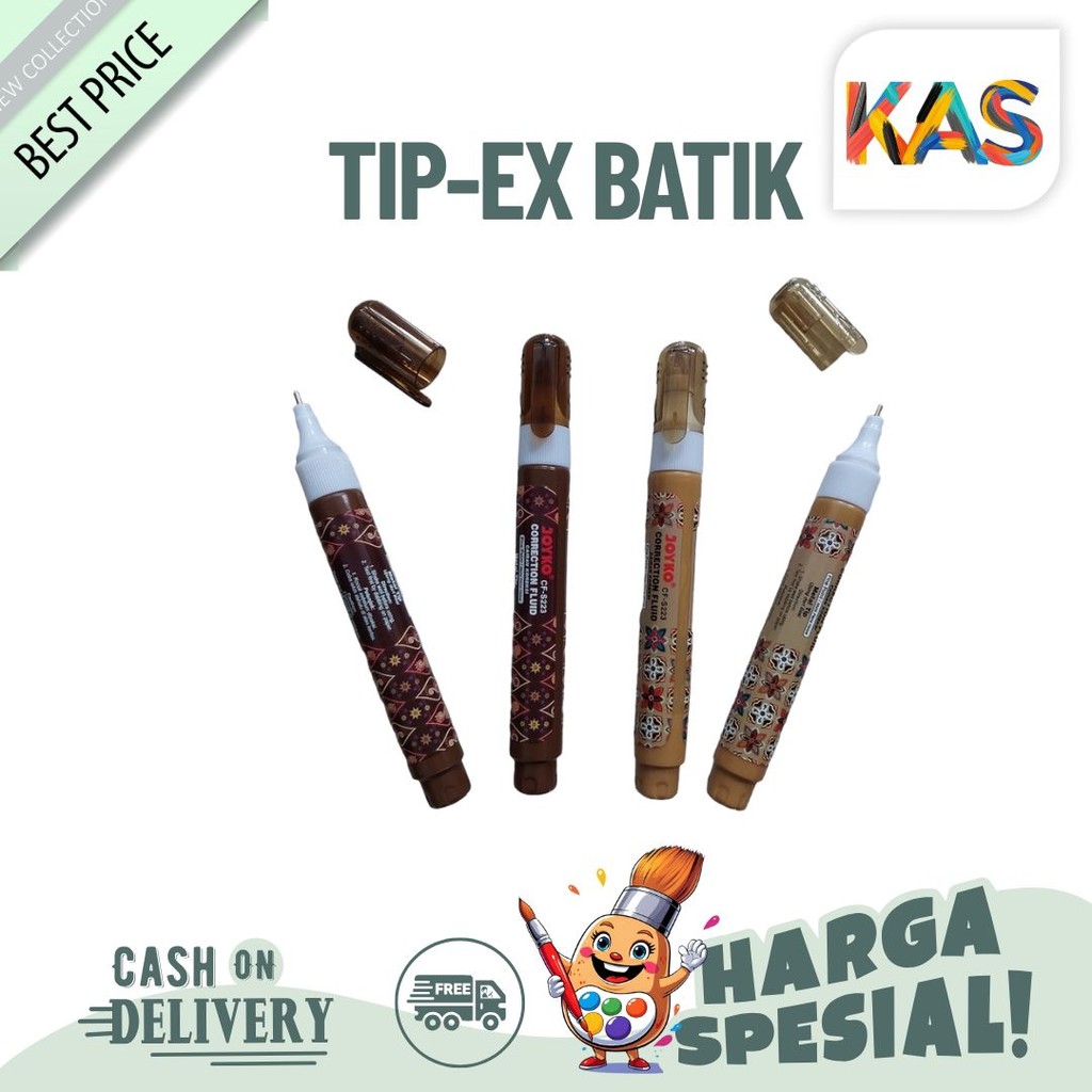 

Tip-ex Cair / Correction Fluid Joyko CF-S223 Motif Batik