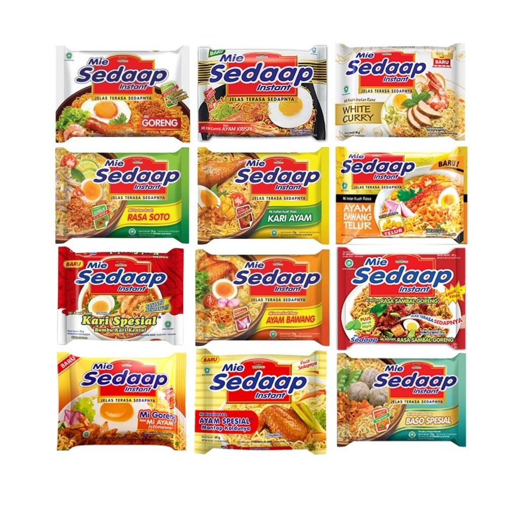 

Mie Sedaap All Varian / Mie Sedap Goreng / Mie Sedaap Kuah (1 bks)