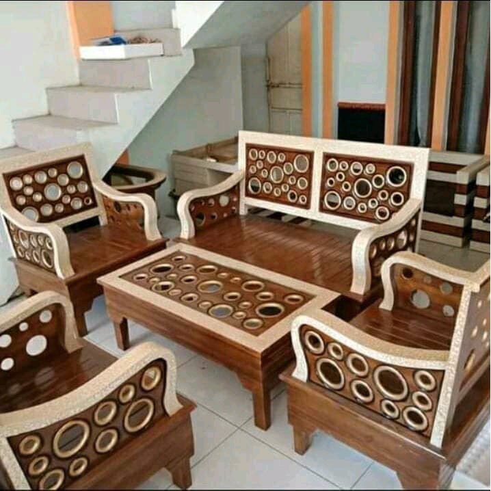 Kursi Tamu Jati Minimalis Donat/Kursi Ruang Tamu Kayu (di kirim langsung dari Jepara)