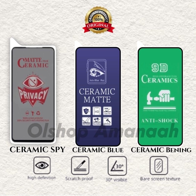 TG CERAMIC SPY BLU BENING Realme 3 Pro Realme 5 Pro Realme 6 pro TG BLUE TG Bening TG spy anti gores