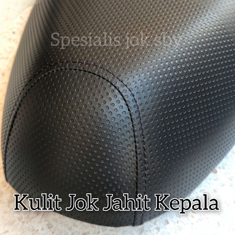 

Kulit jok jahit kepala Kulit jok jahit depan kulit jok polos hitam Kulit jok lembaran