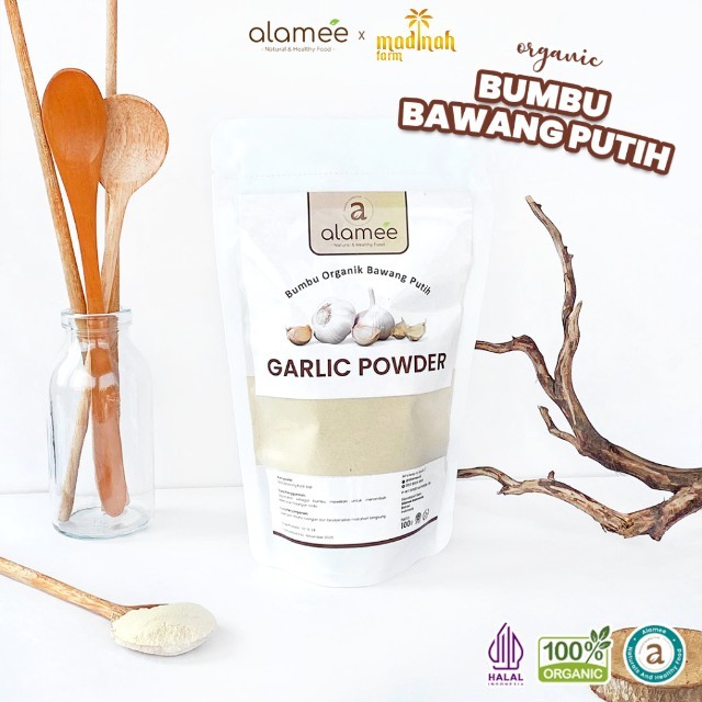 

Bawang Putih Bubuk Garlic Seasoning Powder Bumbu Masak Dapur Organik Rempah Rimpang Murni Asli 100gg madinah