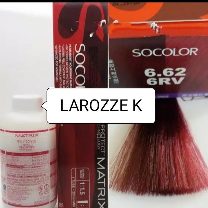 HAIR COLOR MATRIX SOCOLOR 6.62/6RV+OXIDANT