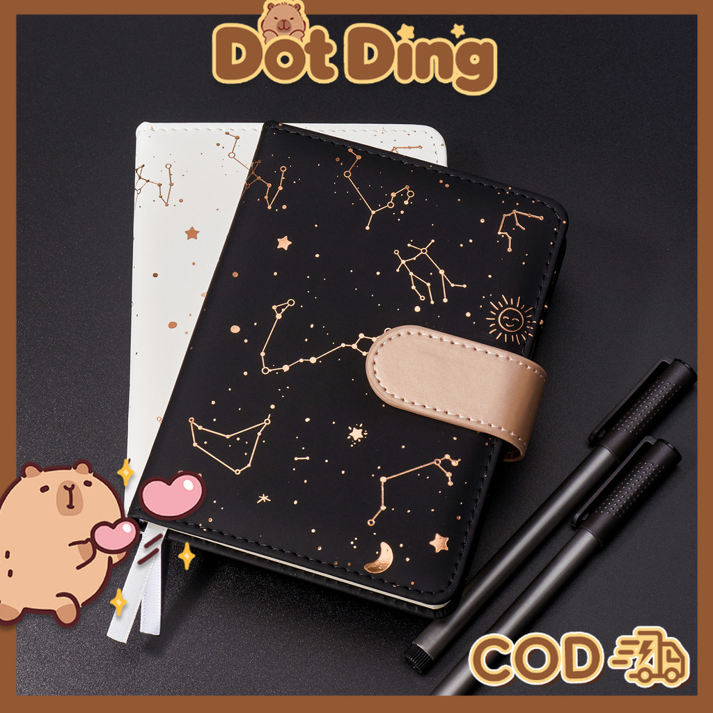 

[DOTDING] Notebook A6 Premium - Buku Catatan Kerja & Harian, Cover PU, Tebal 120 Halaman, Cocok Untuk Sekolah/Kantor/Hadiah A055