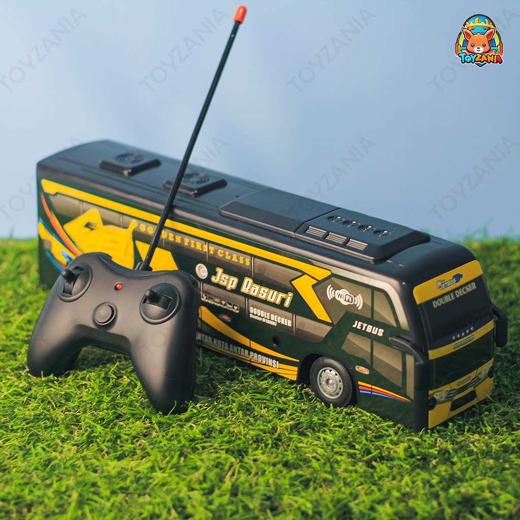 TFO - Mini RC Telolet Bus Basuri Remote Kecil-Kecil Teloletnya Kenceng