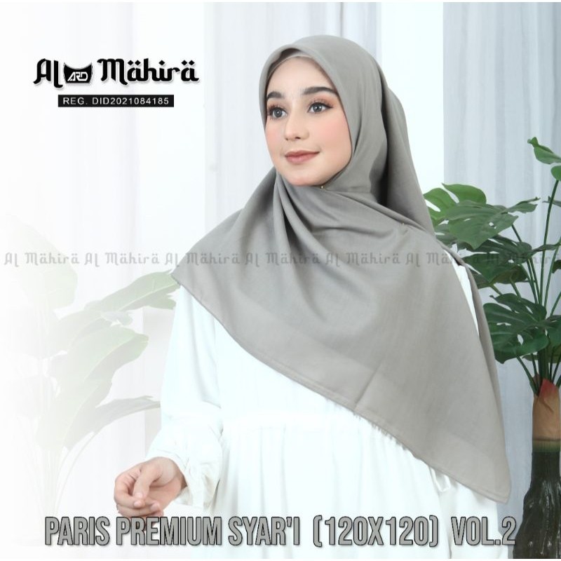HIJAB SEGI EMPAT PARIS PREMIUM POLOS SYAR'I 120x120