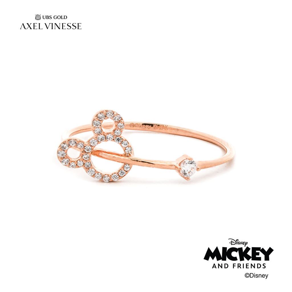 UBS Gold Cincin Emas Disney Mickey Mouse - Ccy0216 - 17K