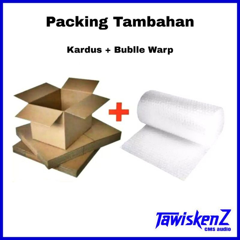 

(COD) Packing Tambahan. Kardus + Bublle warp.