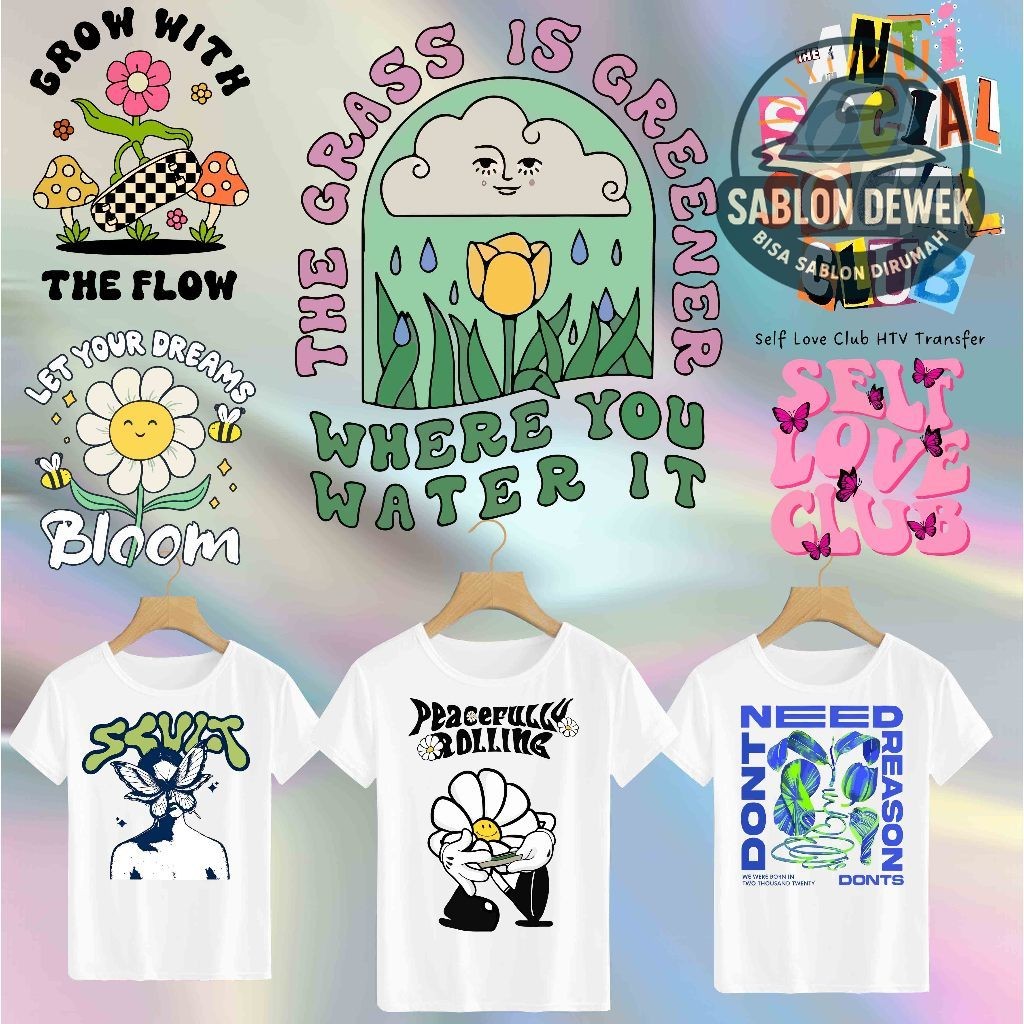 

SABLON STICKER DTF UKURAN A3 TEMA GROOFY