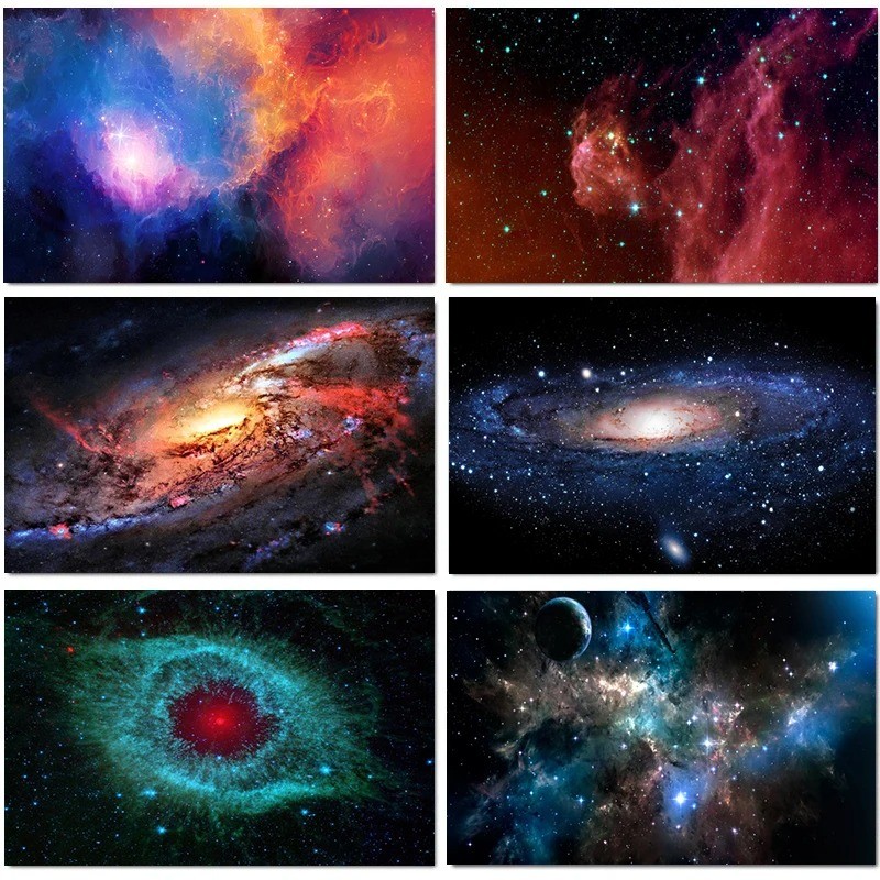 

Space Galaxy Nebula Astronomy Universe Canvas Painting Poster and Print Wall Art Poster for Bedroom Research Room and Home Decor