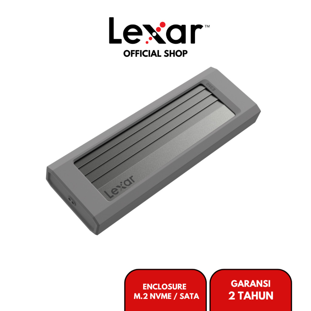 Lexar E350 SSD Enclosure M.2 NVMe / SATA SSD External Case USB 3.2 Gen 2 Dual Protocol