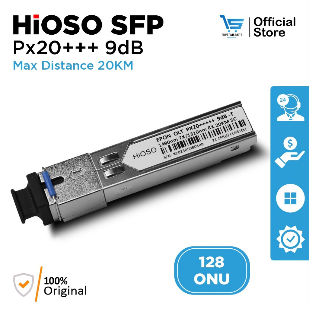 []HIOSO SFP OLT EPON PX20+++ +9db 8db 7db HIOSO HSGQ
