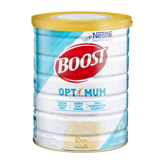 

SUSU NESTLE BOOST OPTIMUM RASA VANILLA TINGGI PROTEIN DAN SERAT