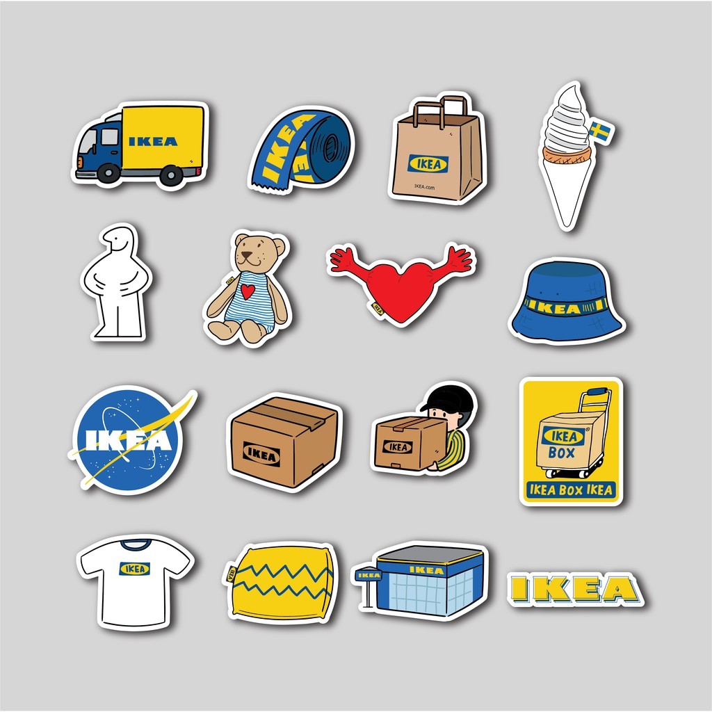 

Stiker Pack Ikea Things | Sticker Tumblr | Stiker Laptop Koper Helm