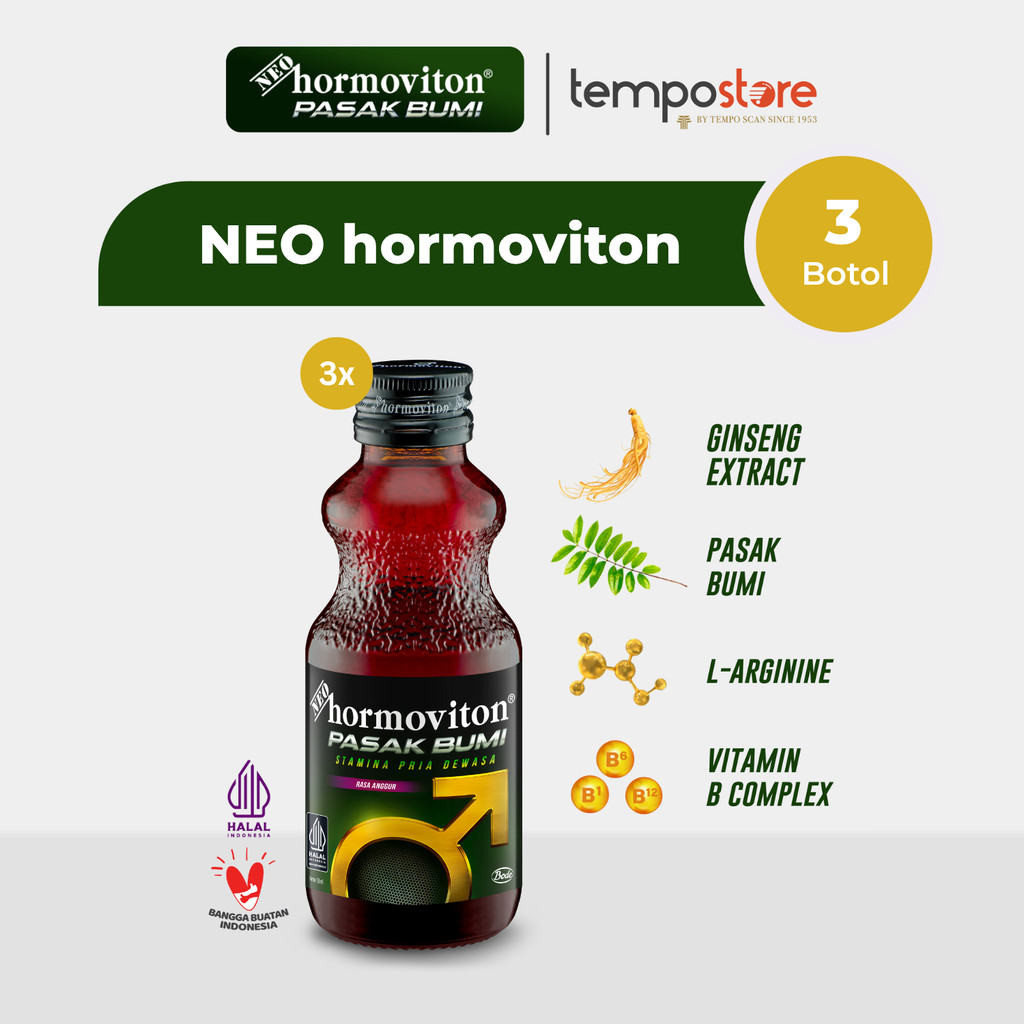 Neo Hormoviton Pasak Bumi Liquid - Anggur [150 mL / 3 pcs] - Exp : 04.2027