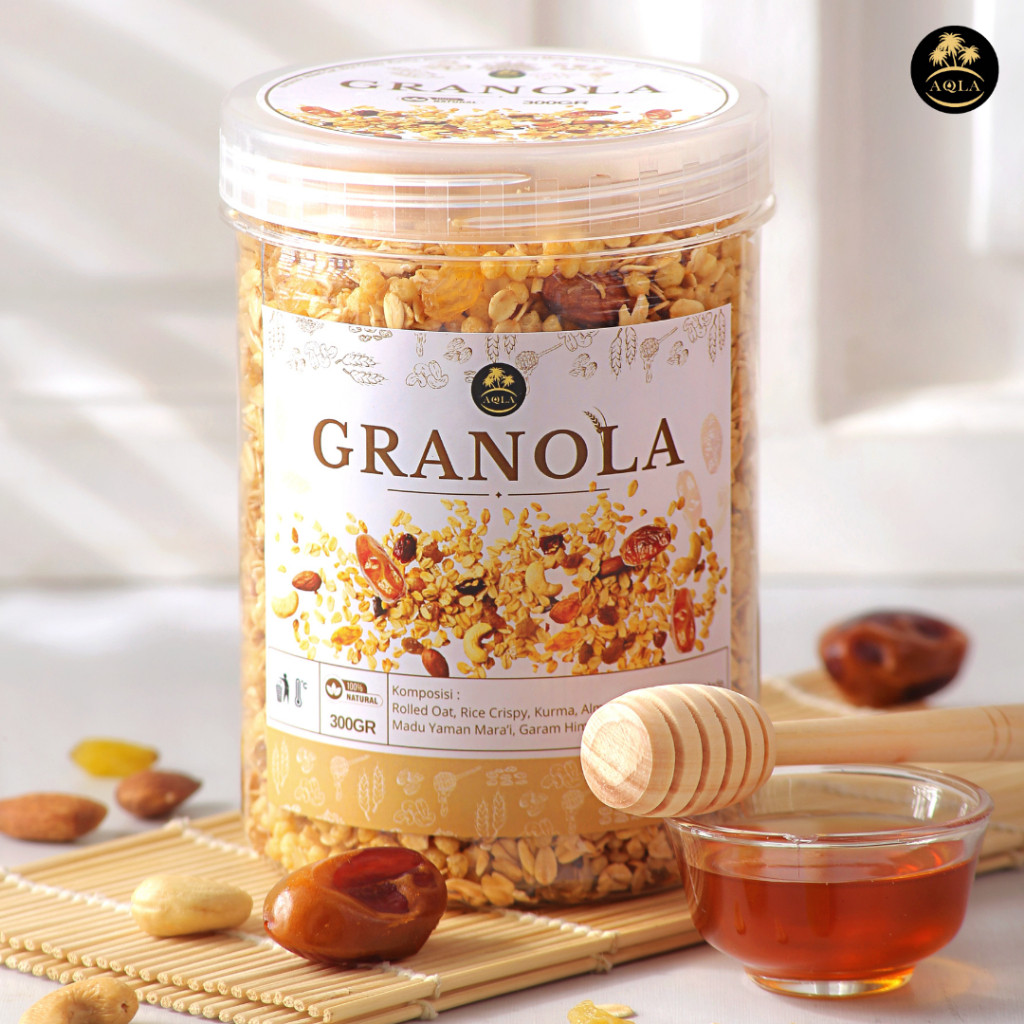 

CEMILAN SEREAL SEHAT KURMA GRANOLA KISMIS KACANG ALMOND