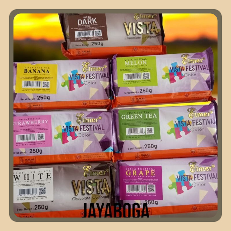 

Elmer Vista Coklat Batang Premium Aneka Varian Rasa 250gr