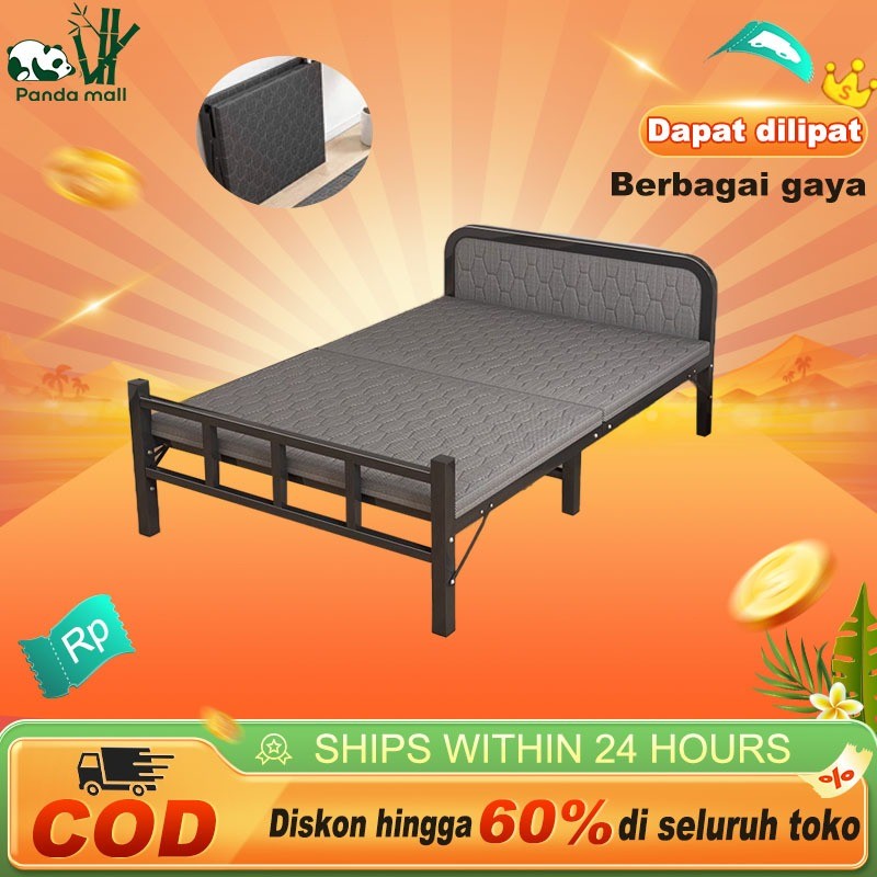 Tempat Tidur Lipat Portable Ranjang  Kasur Sofa Kasur Lipat Besi Tidur Lipat Yang Dipertebal