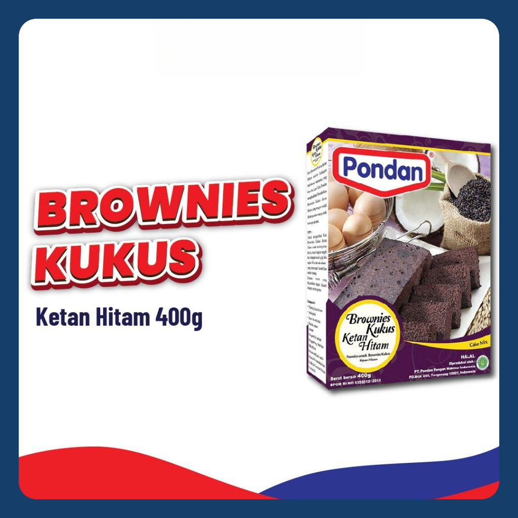 

Pondan Brownies Kukus Ketan Hitam 400g